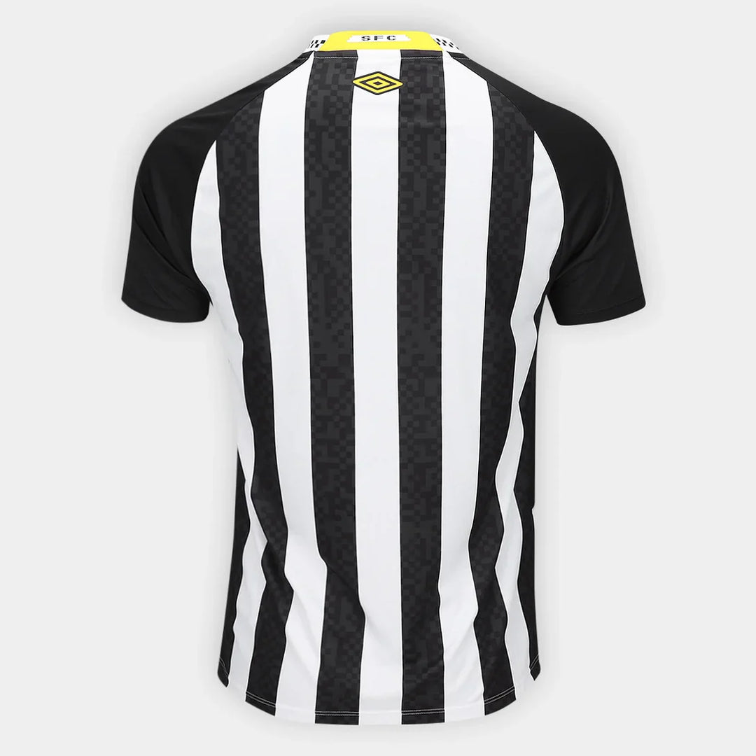 Camisa Santos Away 25/26 Umbro Torcedor Masculino - Preto e Branco