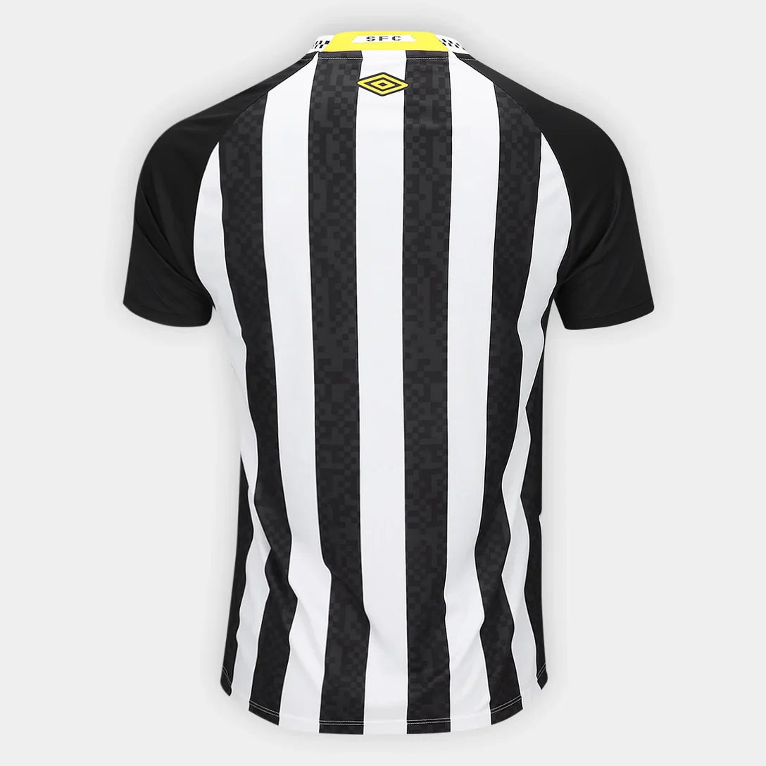 Camisa Santos Away 25/26 Umbro Torcedor Masculino - Preto e Branco