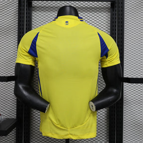 Camisa Al-Nassr Home 2024/25 Jogador Adidas Masculino com Patch - Amarela e Azul