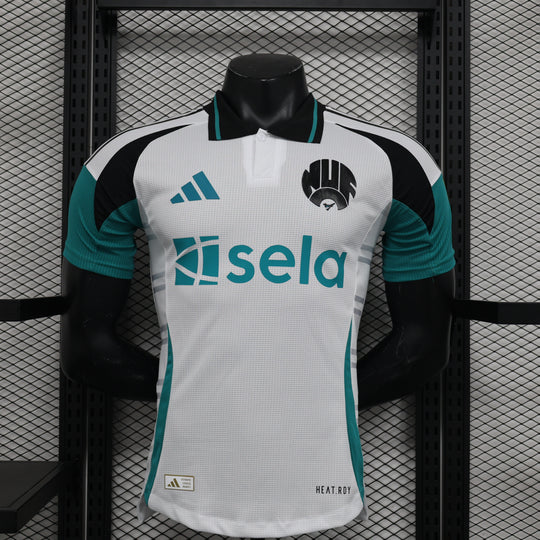 Camisa Newcastle Third 2024/25 Jogador Adidas Masculino com Patch- Branca e Azul