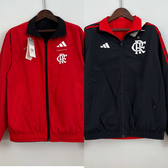 Corta Vento Flamengo 24/25 – Dupla Face - Preto/Vermelho