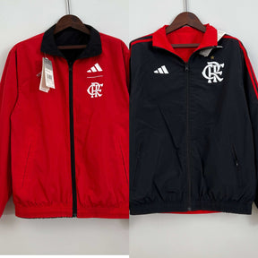 Corta Vento Flamengo 24/25 – Dupla Face - Preto/Vermelho