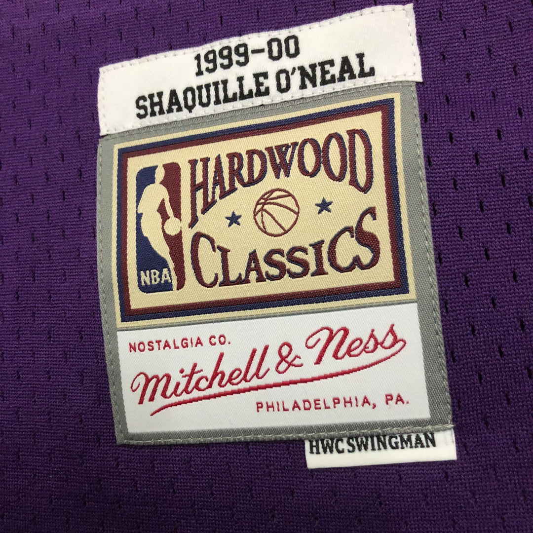 Regata Mitchell & Ness Lakers Shaquille O’Neal 1999-2000 Roxa