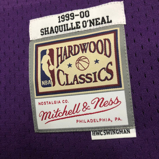 Regata Mitchell & Ness Lakers Shaquille O’Neal 1999-2000 Roxa