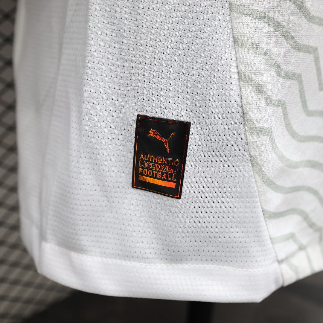 Camisa Al-Nassr Away 2024/25 Jogador Adidas Masculino com Patch - Branca e Azul