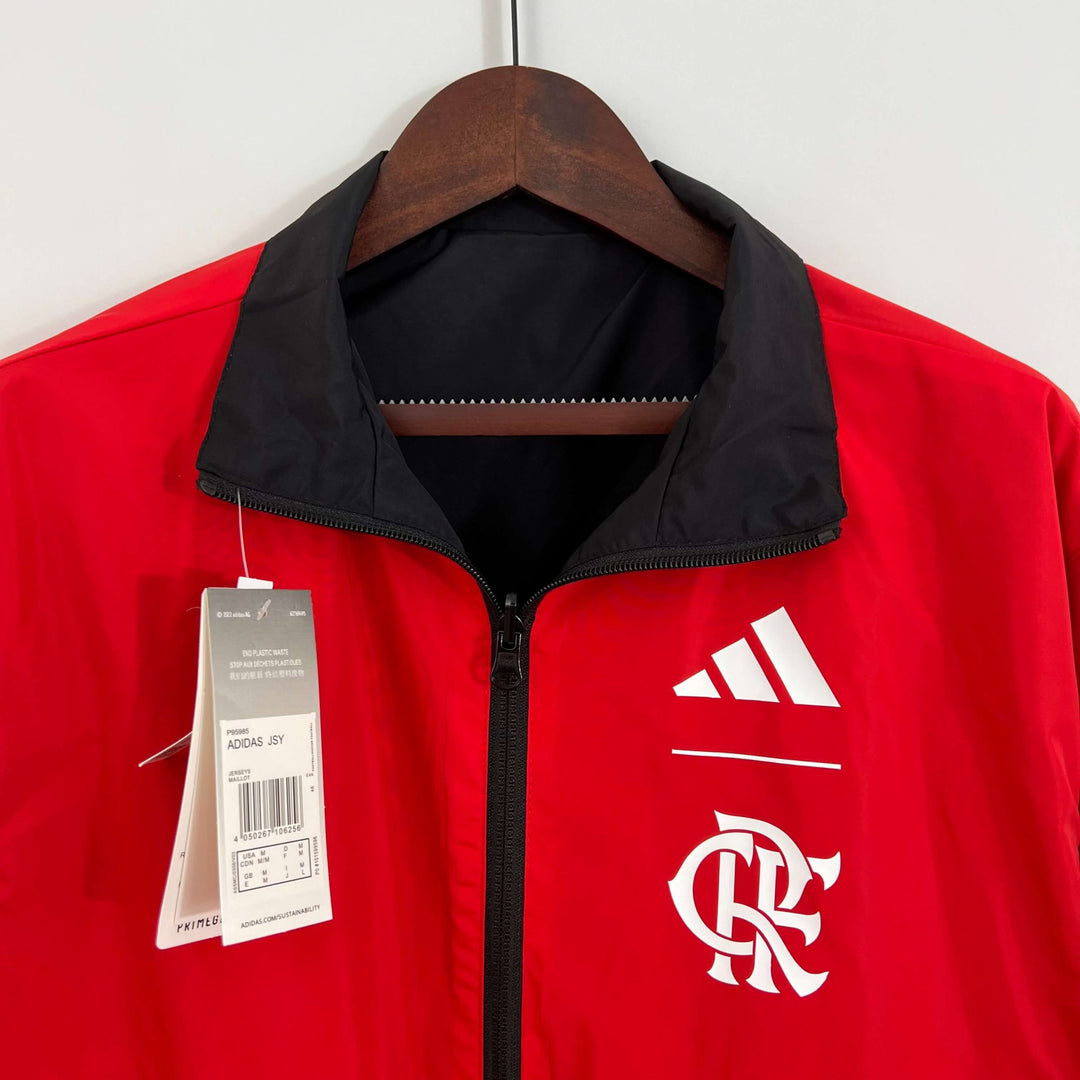 Corta Vento Flamengo 24/25 – Dupla Face - Preto/Vermelho