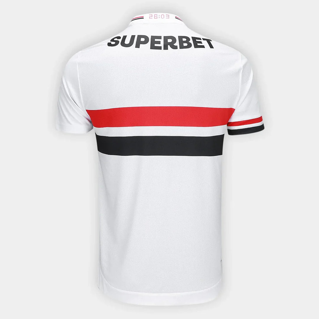 Camisa São Paulo Home 25/26 Jogador New Balance Masculino - Branco