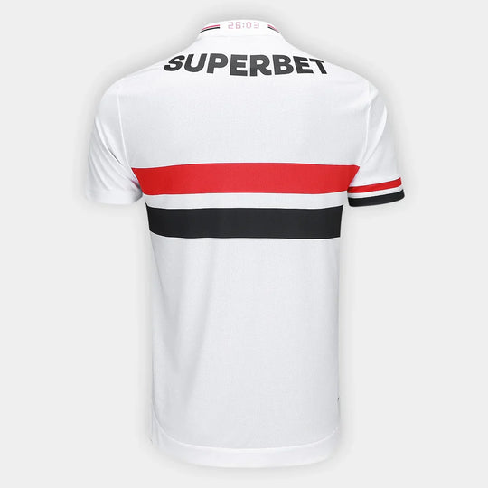 Camisa São Paulo Home 25/26 Jogador New Balance Masculino - Branco