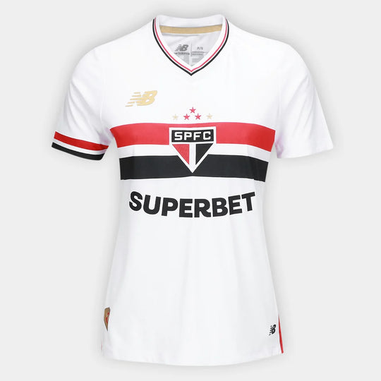 Camisa São Paulo Home 25/26 – Feminina – Lançamento