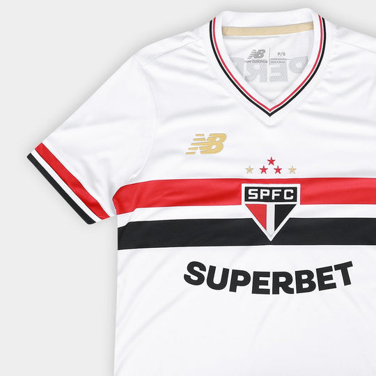 Camisa Feminina do São Paulo Home 25/26 - Branca