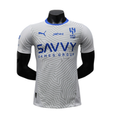 Camisa Al-Nassr Away 2024/25 Jogador Adidas Masculino com Patch - Branca e Azul