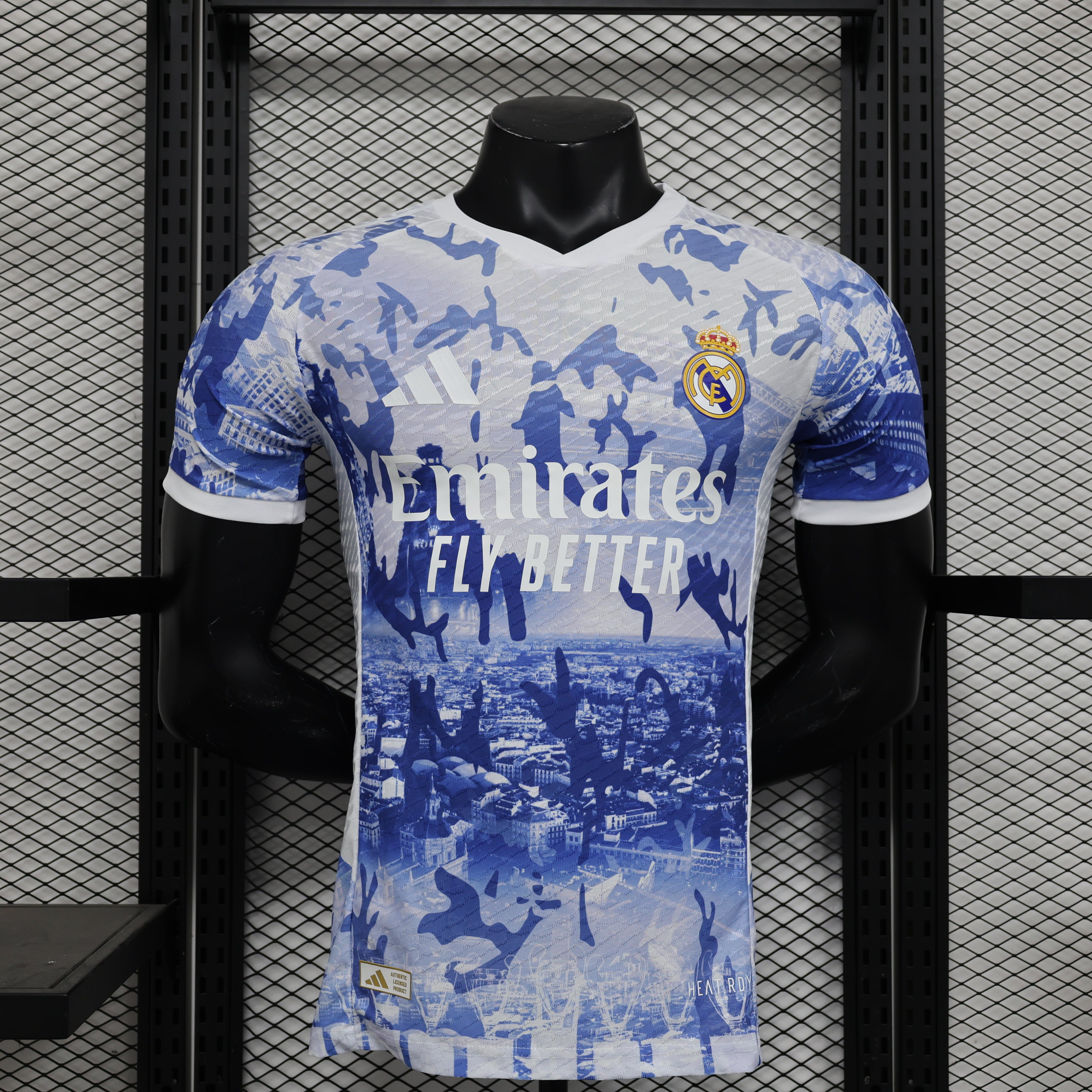 Camisa Real Madrid Edição Especial 2024/25 Jogador Masculino com Patch - Azul e Branca
