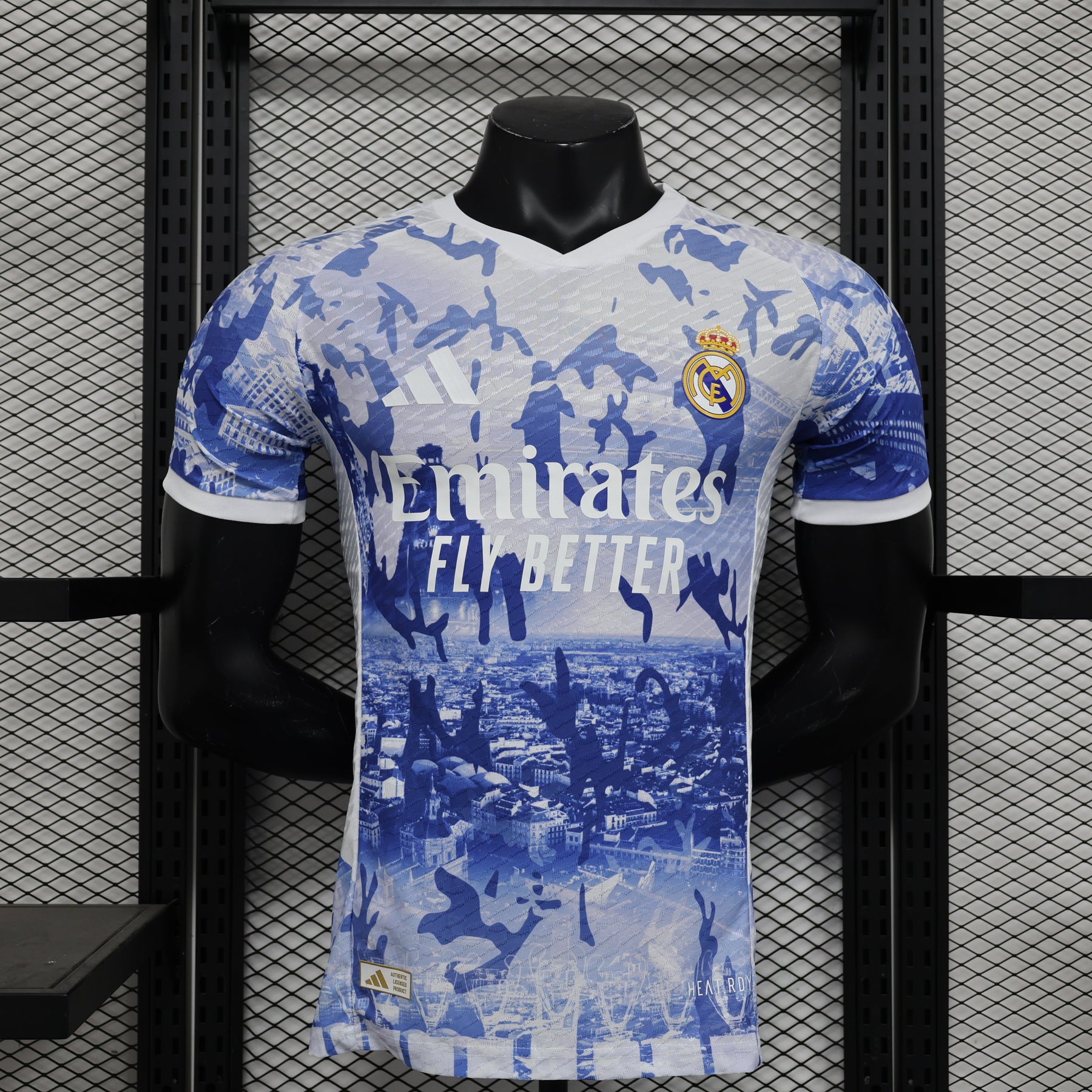 Camisa Real Madrid Edição Especial 2024/25 Jogador Masculino com Patch - Azul e Branca