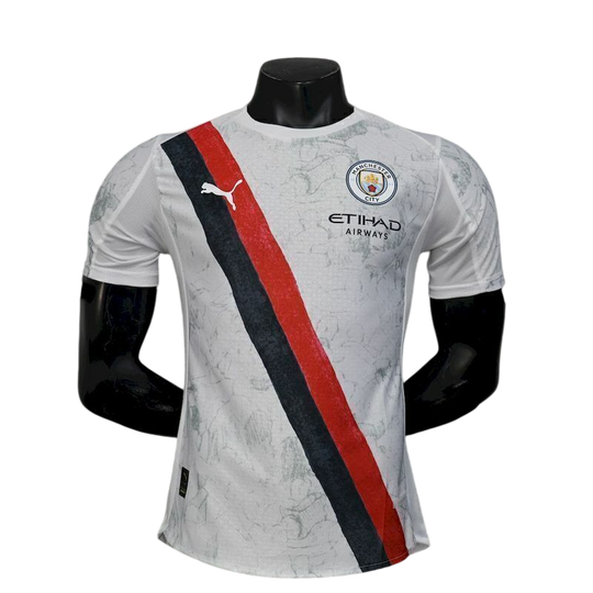 Camisa Manchester City Away 25/26 - Jogador Masculino com Patch - Branco
