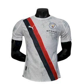 Camisa Manchester City Away 25/26 - Jogador Masculino com Patch - Branco