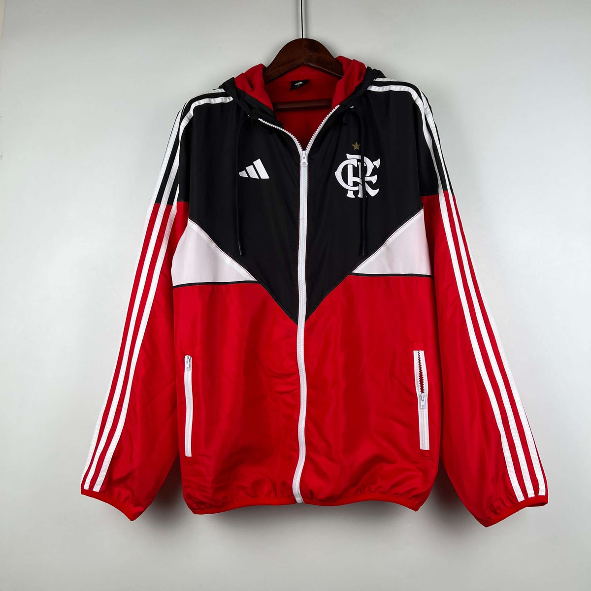 Corta Vento Flamengo 24/25 – Vermelho e Preto