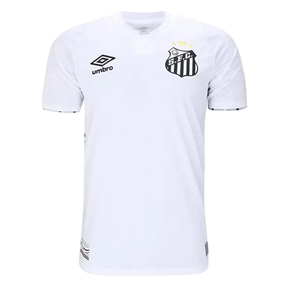 Camisa Santos I 24/25 Umbro Torcedor Masculino - Branco e Preto