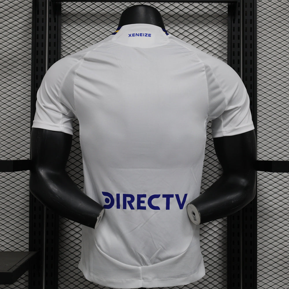 Camisa Boca Juniors Away 2024/25 Jogador Adidas Masculino com Patch - Branca, Azul e Amarela