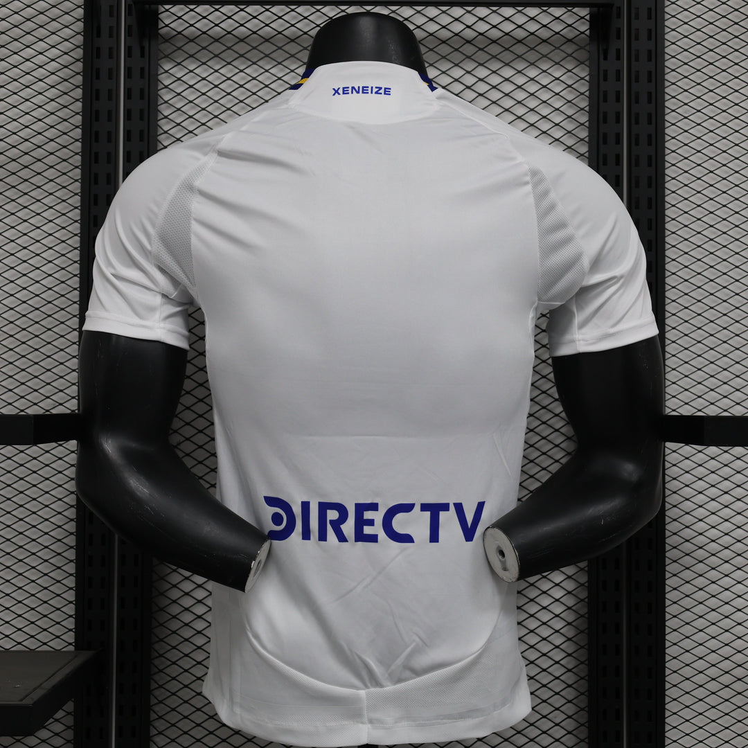 Camisa Boca Juniors Away 2024/25 Jogador Adidas Masculino com Patch - Branca, Azul e Amarela