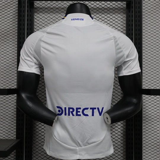 Camisa Boca Juniors Away 2024/25 Jogador Adidas Masculino com Patch - Branca, Azul e Amarela