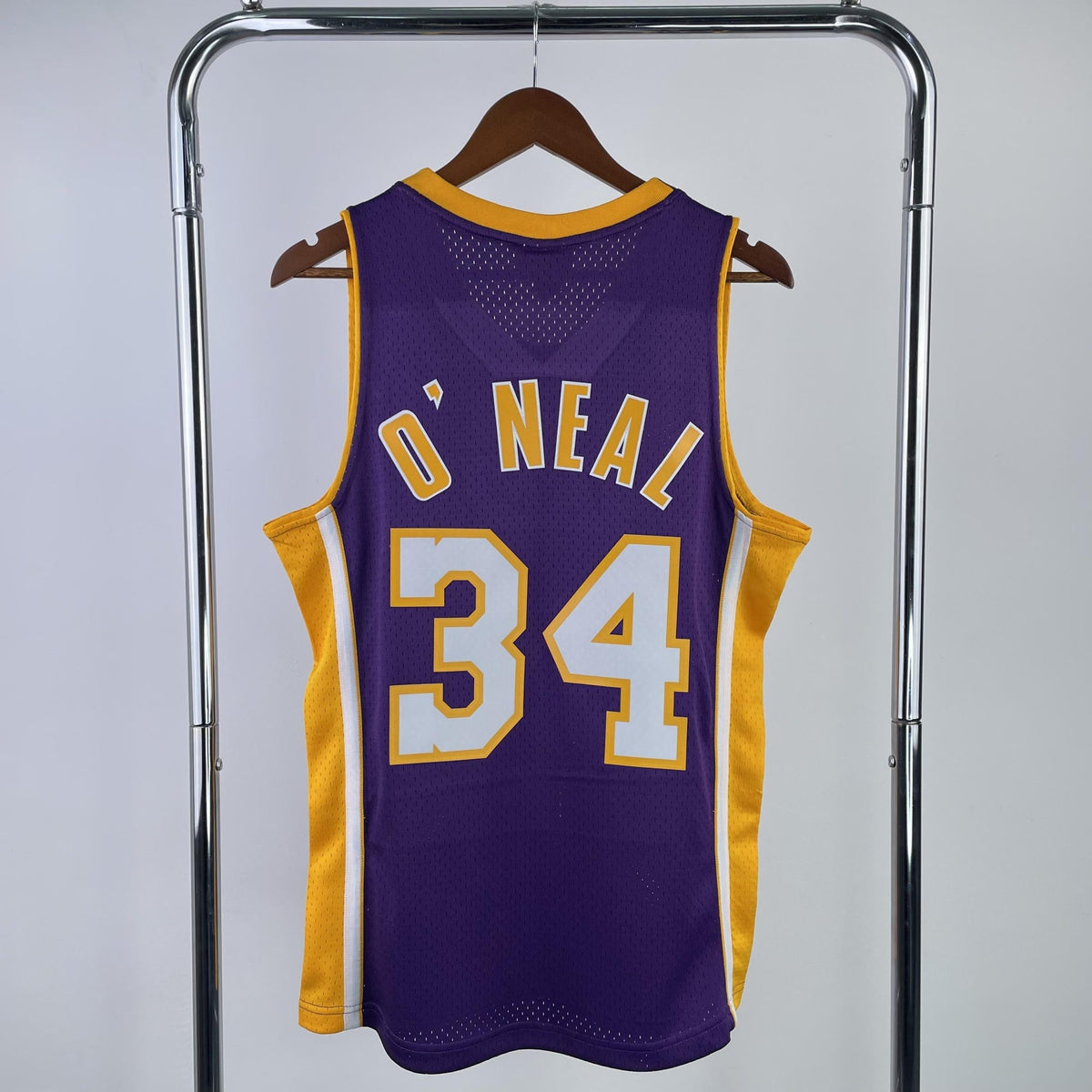 Regata Mitchell & Ness Lakers Shaquille O’Neal 1999-2000 Roxa