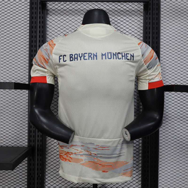 Camisa Bayern de Munich Away 25/26 Jogador Masculino com Patch - Branco