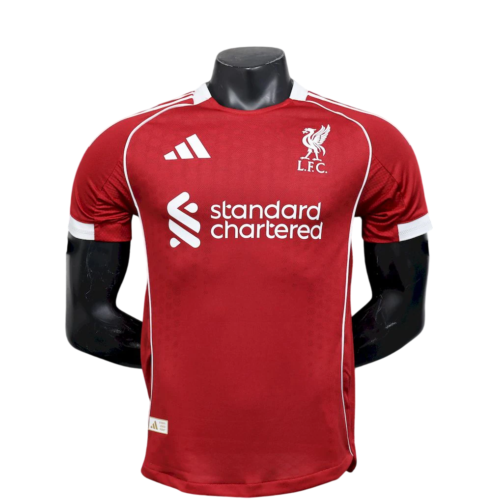 Camisa Liverpool Home 25/26 s/n Adidas Jogador Masculino - Vermelho