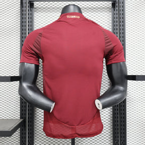 Camisa Roma Home 2024/25 Jogador Adidas Masculino com Patch - Vermelha e Amarela