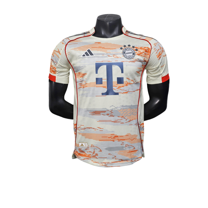 Camisa Bayern de Munich Away 25/26 Jogador Masculino com Patch - Branco