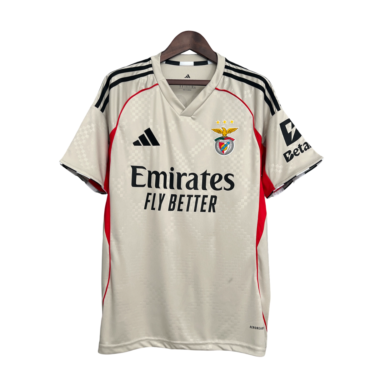 Camisa Benfica Away 25/26 Adidas Torcedor Masculino - Bege