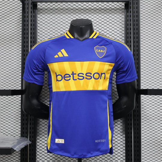 Camisa Boca Juniors Home 2024/25 Jogador Adidas Masculino com Patch - Azul e Amarela