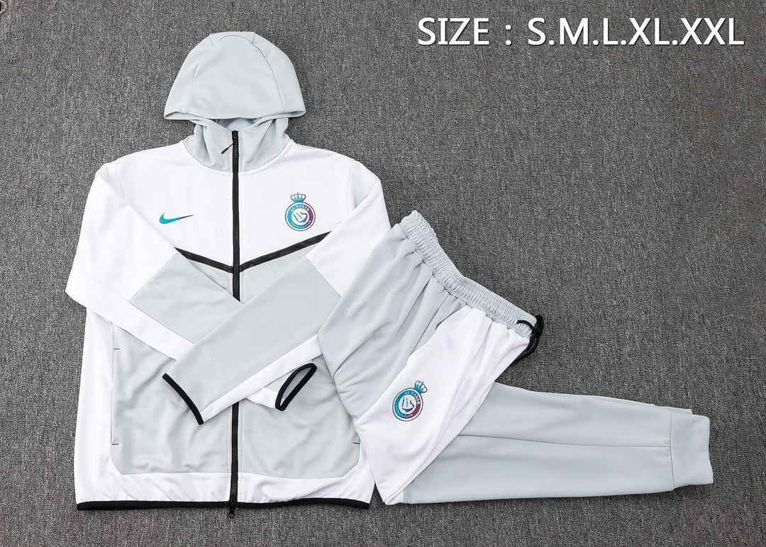 Conjunto Al-Hilal Sportswear Tech Fleece – Agasalho e Calça – Branco – CR7