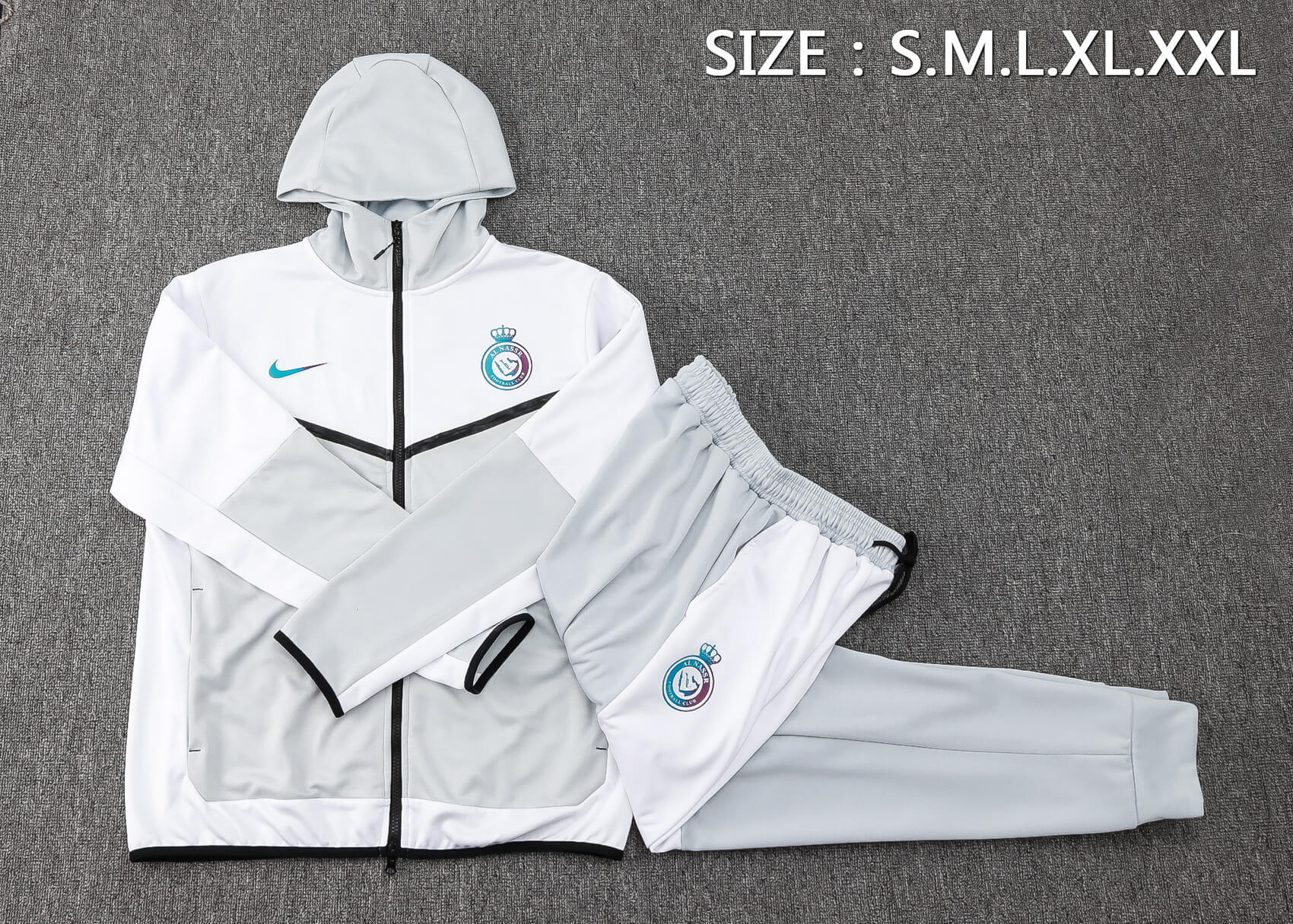 Conjunto Al-Hilal Sportswear Tech Fleece – Agasalho e Calça – Branco – CR7