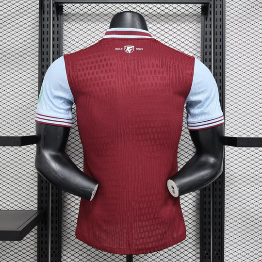 Camisa West Ham Home 2024/25 Jogador Umbro Masculino com Patch - Vinho