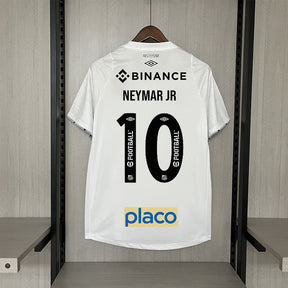 Camisa Santos Titular 24/25 – NEYMAR JR 10 – Masculino Torcedor – Com Patrocínio