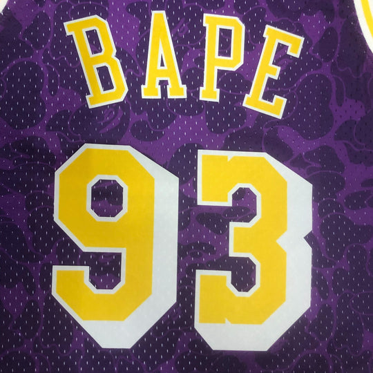 Regata Mitchell & Ness x BAPE – Los Angeles Lakers Roxo