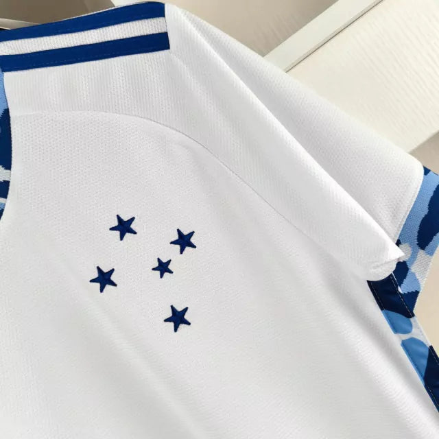 Camisa Cruzeiro II 24/25 – Gabi Nº 9 – Torcedor Adidas Masculina – Branco e Azul