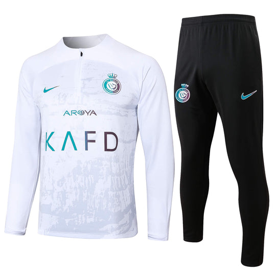 Conjunto de Treino Al-Nassr 24/25 – CR7 – Branco