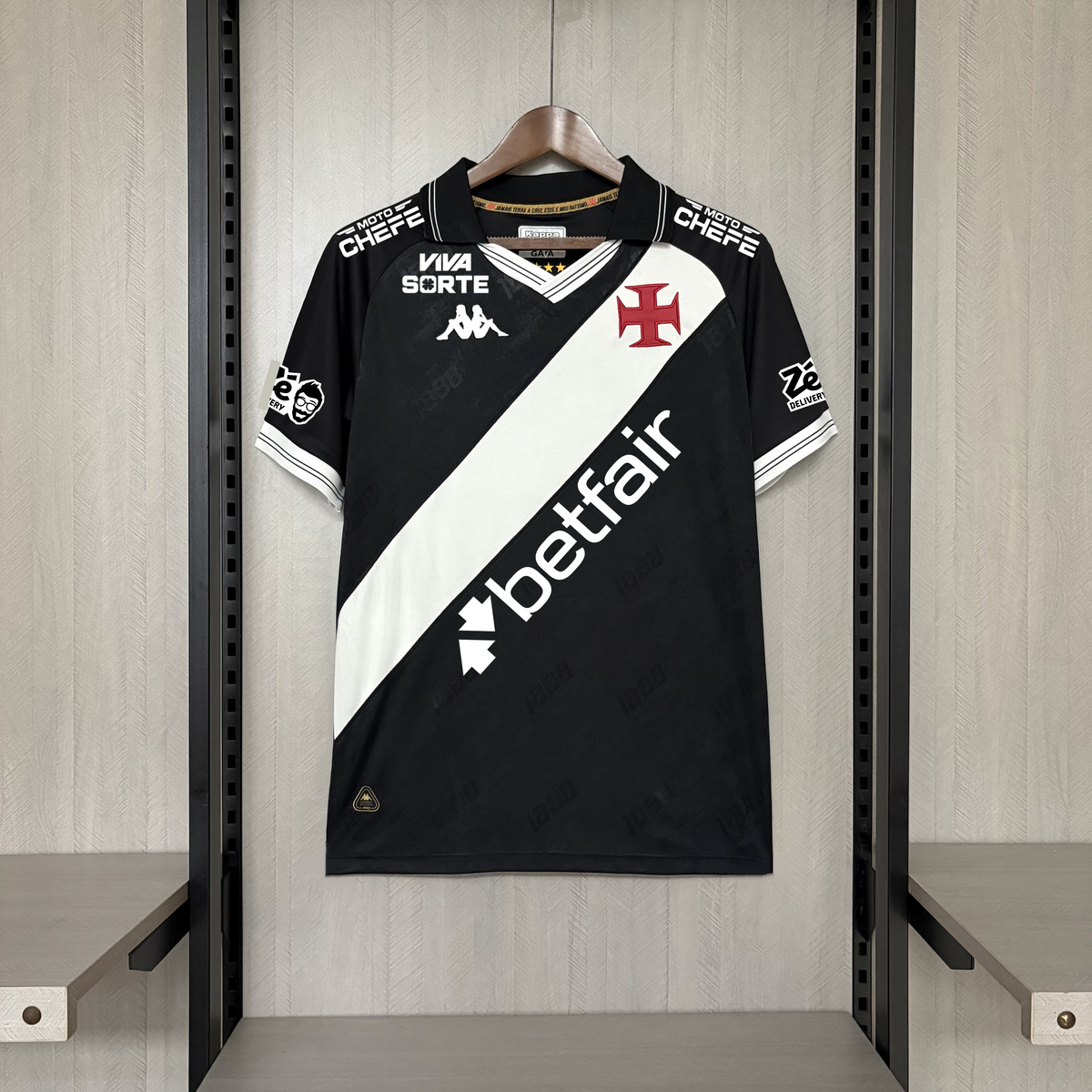 Camisa Vasco da Gama Home+Patrocínios 25/26 – Versão Torcedor