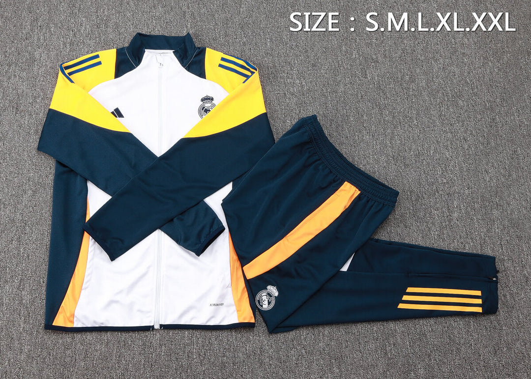 Conjunto de Treino Real Madrid 24/25 – Branco