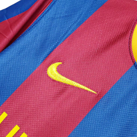 Camisa Barcelona Retrô 2010/2011 Azul e Grená