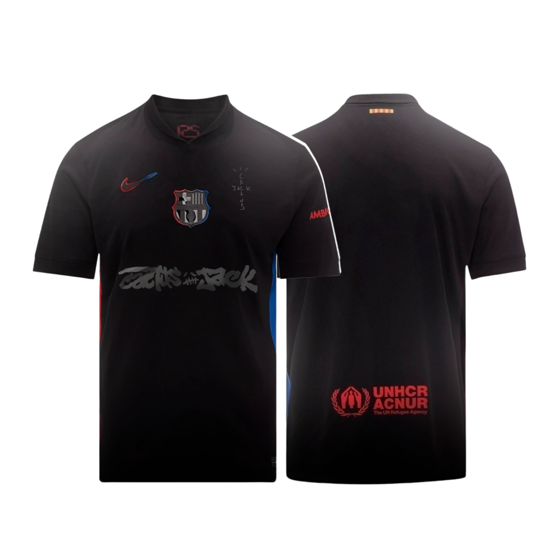 Camisa II Barcelona X TRAVIS SCOTT 2025 – Masculina Torcedor