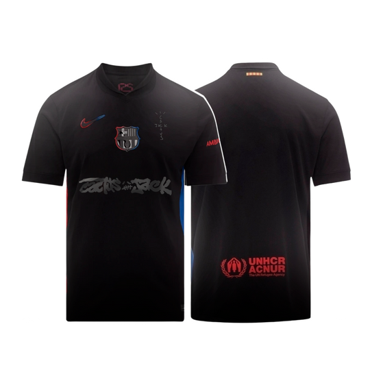 Camisa II Barcelona X TRAVIS SCOTT 2025 – Masculina Torcedor