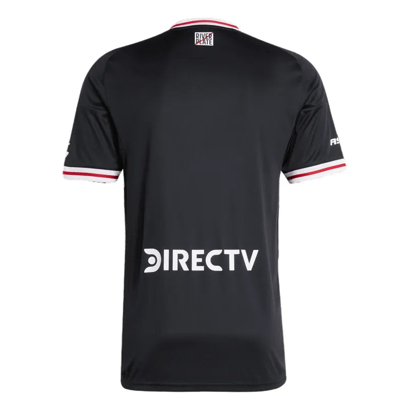 Camisa River Plate Away 25/26 Adidas Torcedor Masculina - Preto e Vermelho