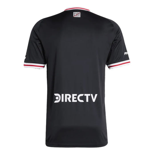 Camisa River Plate Away 25/26 Adidas Torcedor Masculina - Preto e Vermelho