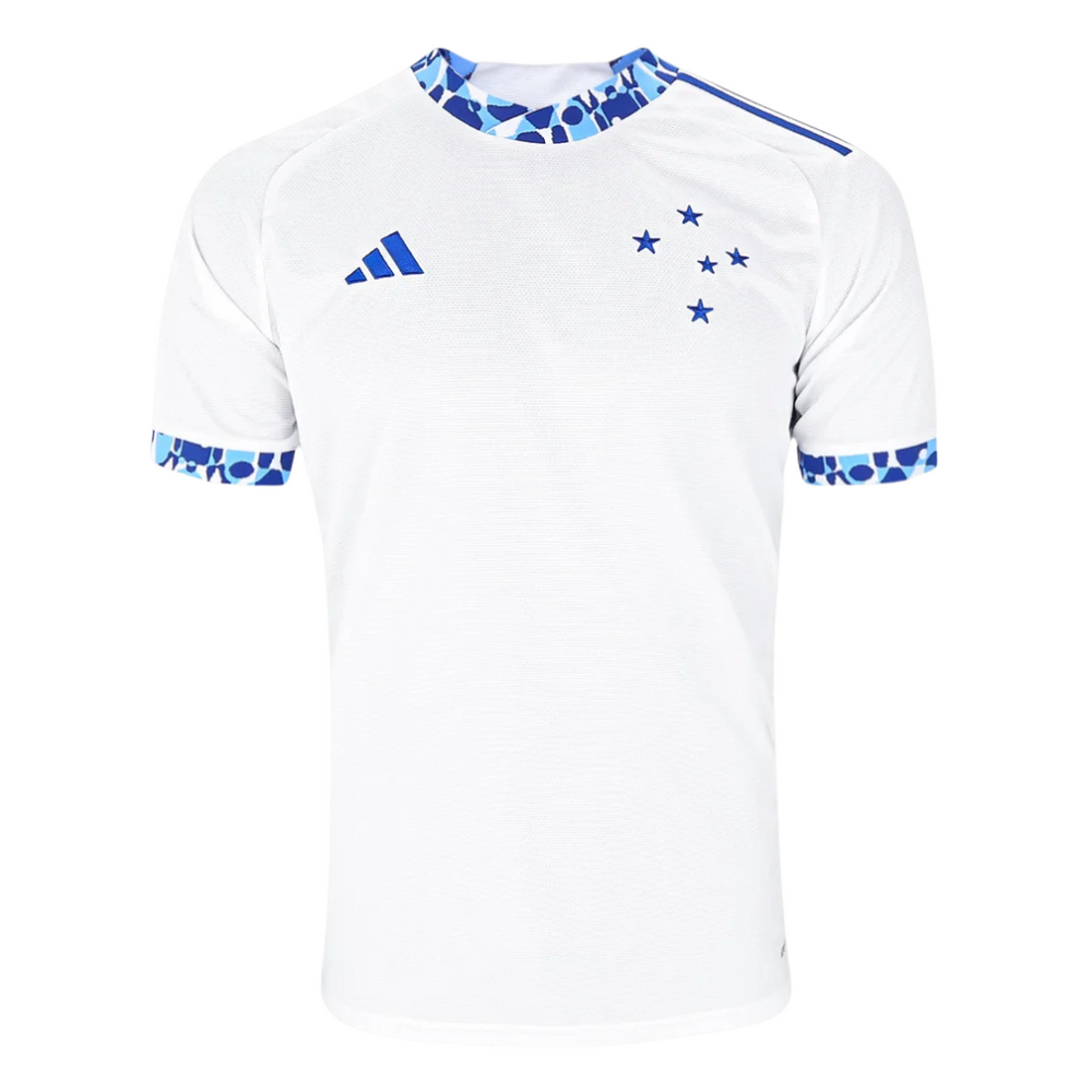 Camisa Cruzeiro II 24/25 – Gabi Nº 9 – Torcedor Adidas Masculina – Branco e Azul