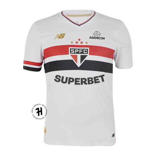 Camisa São Paulo Titular 25/26 – Torcedor Masculino – Branca – Lançamento
