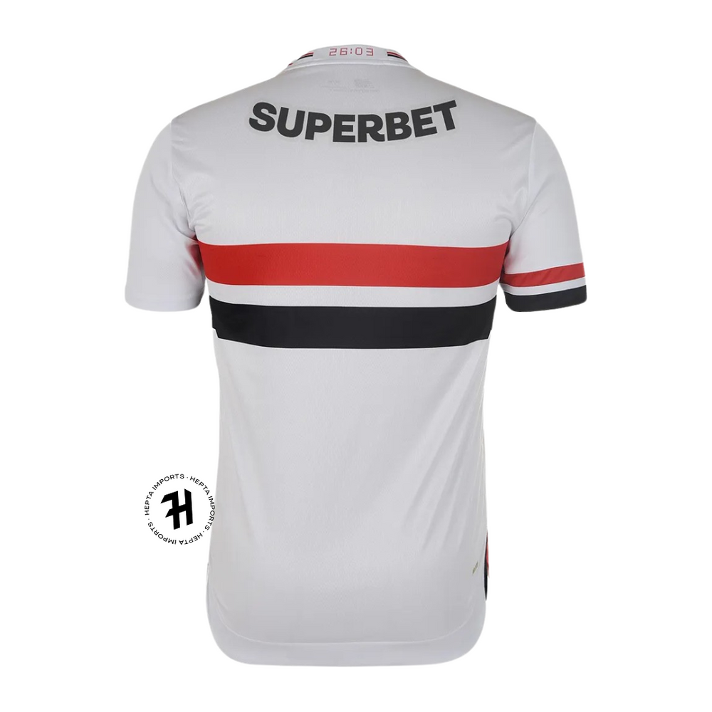 Camisa São Paulo Titular 25/26 – Torcedor Masculino – Branca – Lançamento