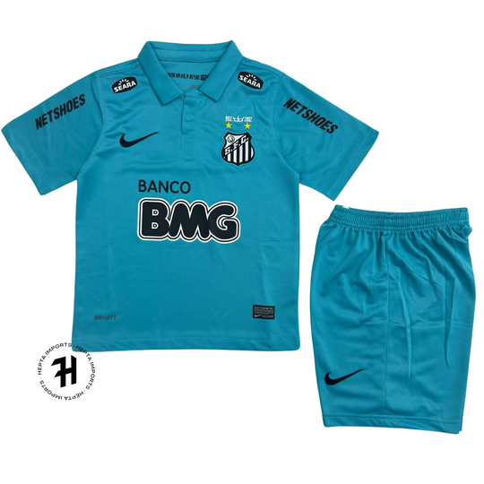 Kit Infantil Santos 2012/13 Azul – Retrô – Neymar Jr 11#