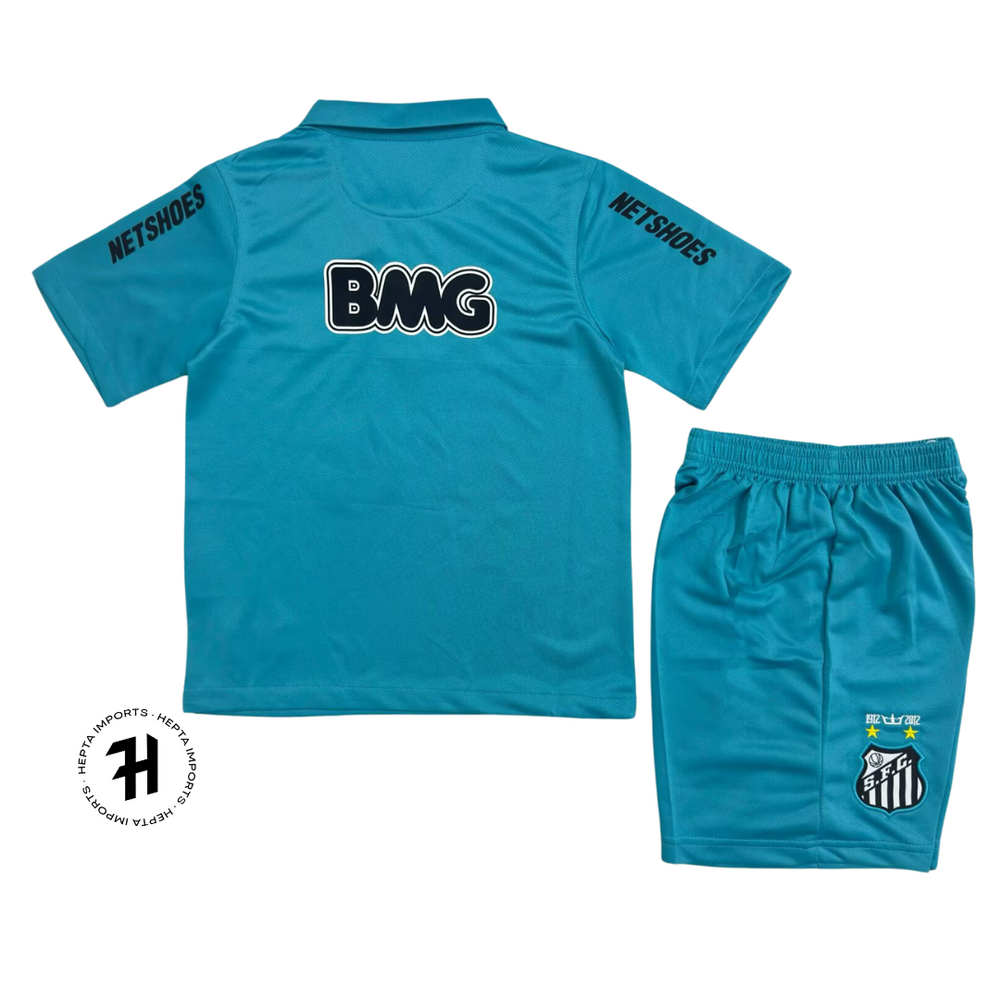 Kit Infantil Santos 2012/13 Azul – Retrô – Neymar Jr 11#